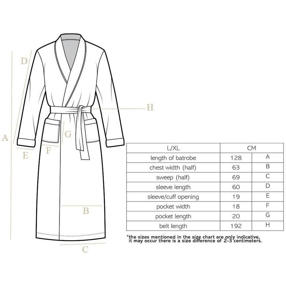 Tiseco COSY Mikroflanell Bademantel  