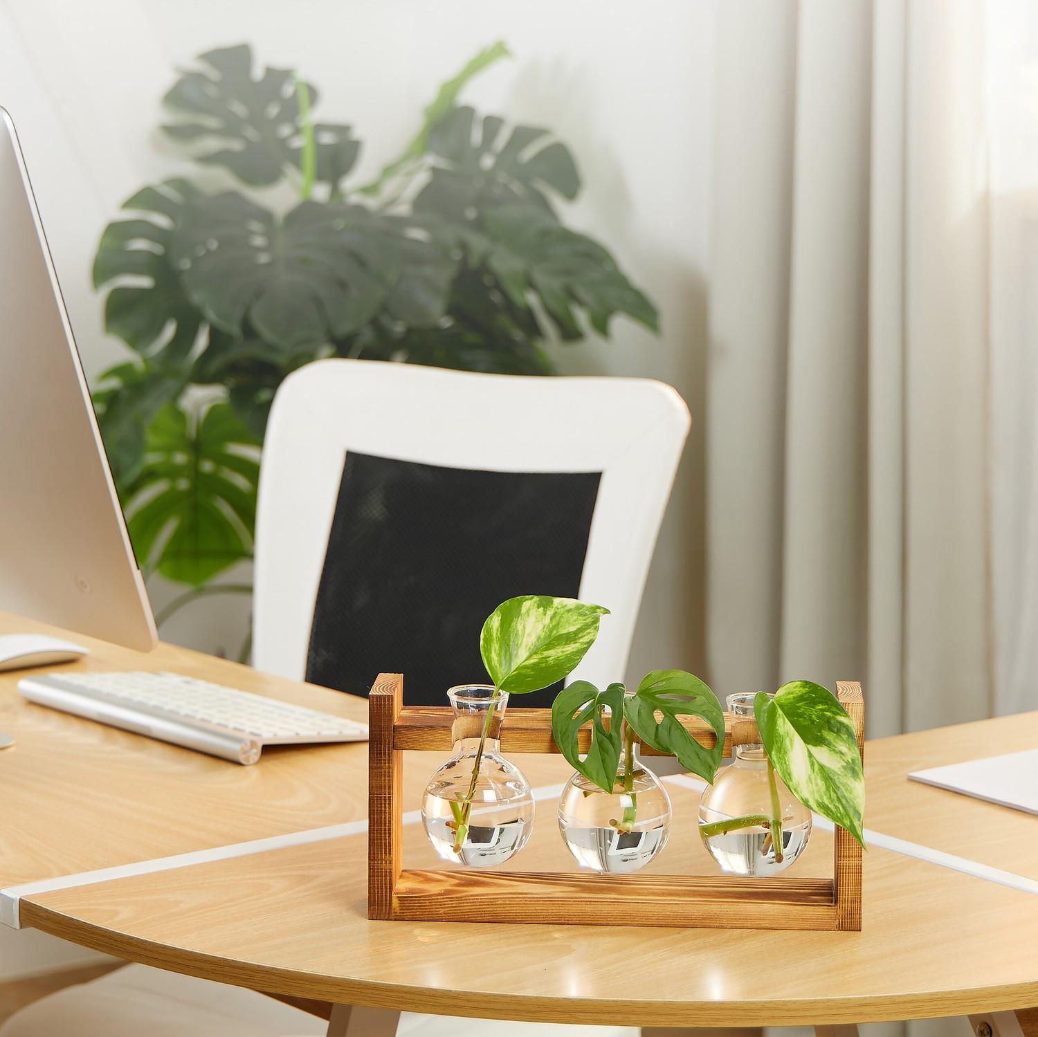 Northix Vase tube à essai avec support  