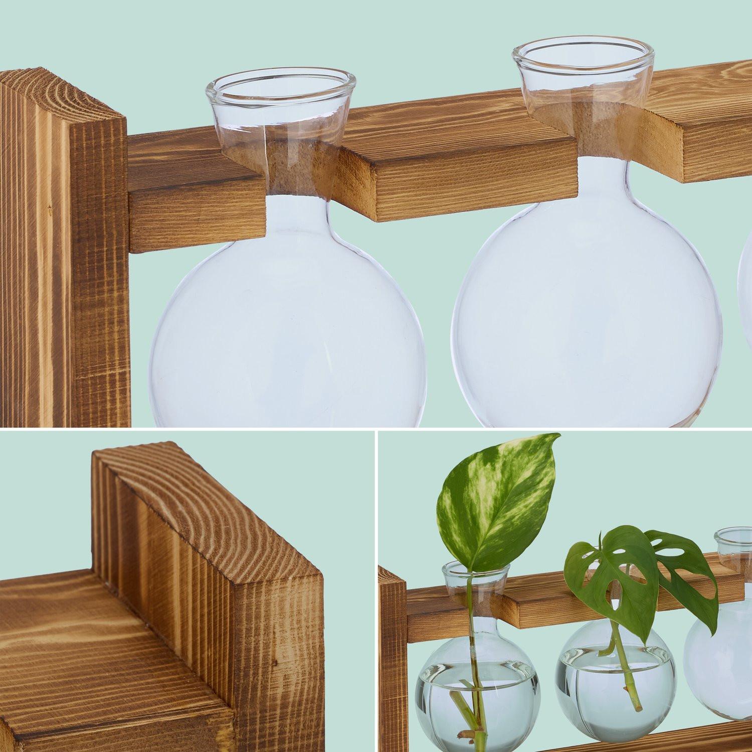 Northix Vase tube à essai avec support  