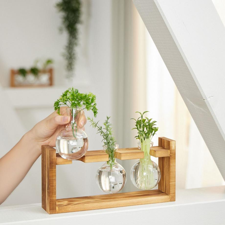 Northix Vase tube à essai avec support  