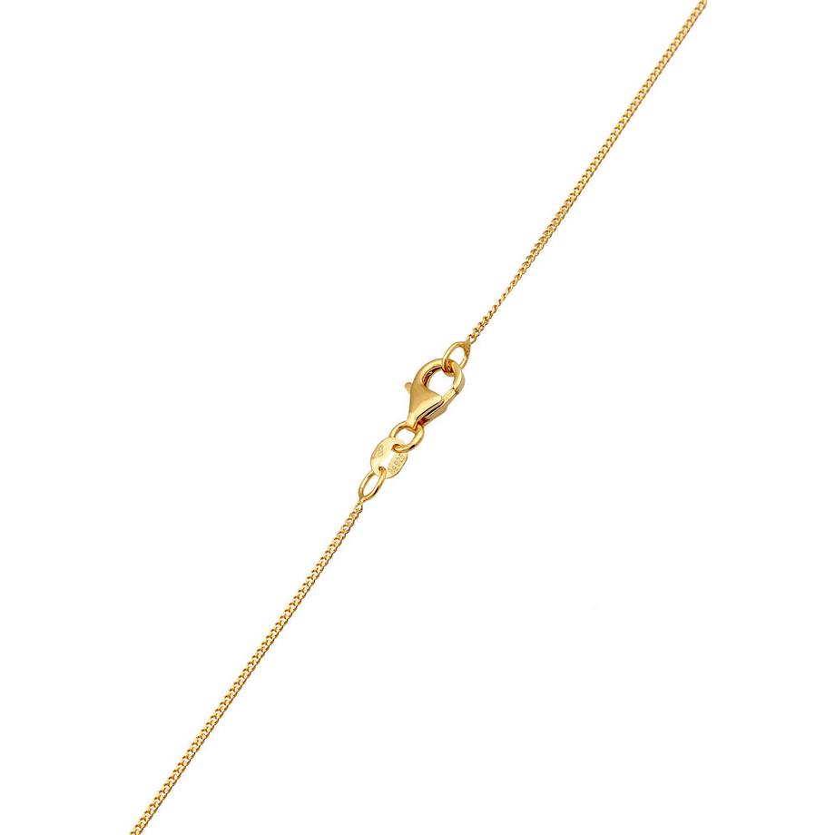 Elli  Collier Collier Avec Pendentif Trèfle 925 Sterling Silver Gold-Plated 