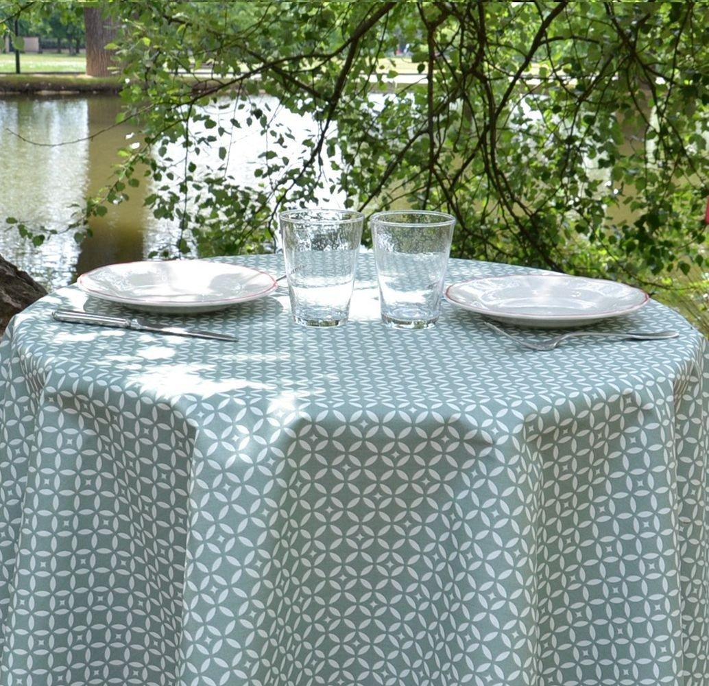 Fleur de Soleil Nappe enduite ronde ou ovale Mosaïque  