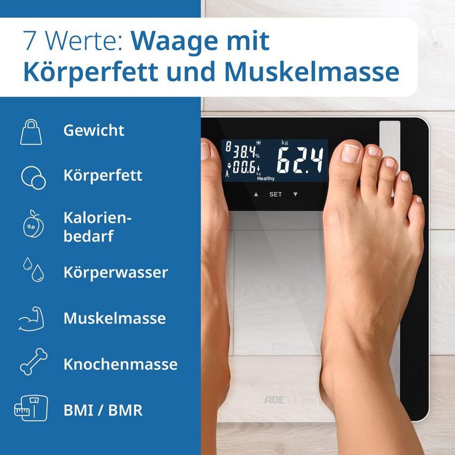 ADE  Körperanalysewaage Ines 