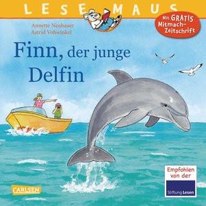 LESEMAUS 127: Finn, der junge Delfin Neubauer, Annette; Vohwinkel, Astrid (Illustrationen) Gebundene Ausgabe 