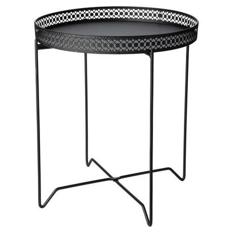 H&S Collection Table d'appoint acier  