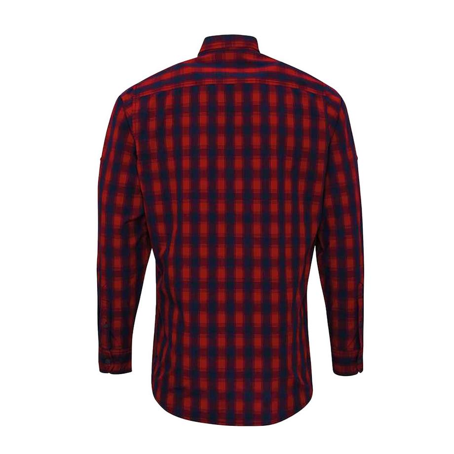 PREMIER Mulligan Camicia a Quadri Maniche Lunghe  