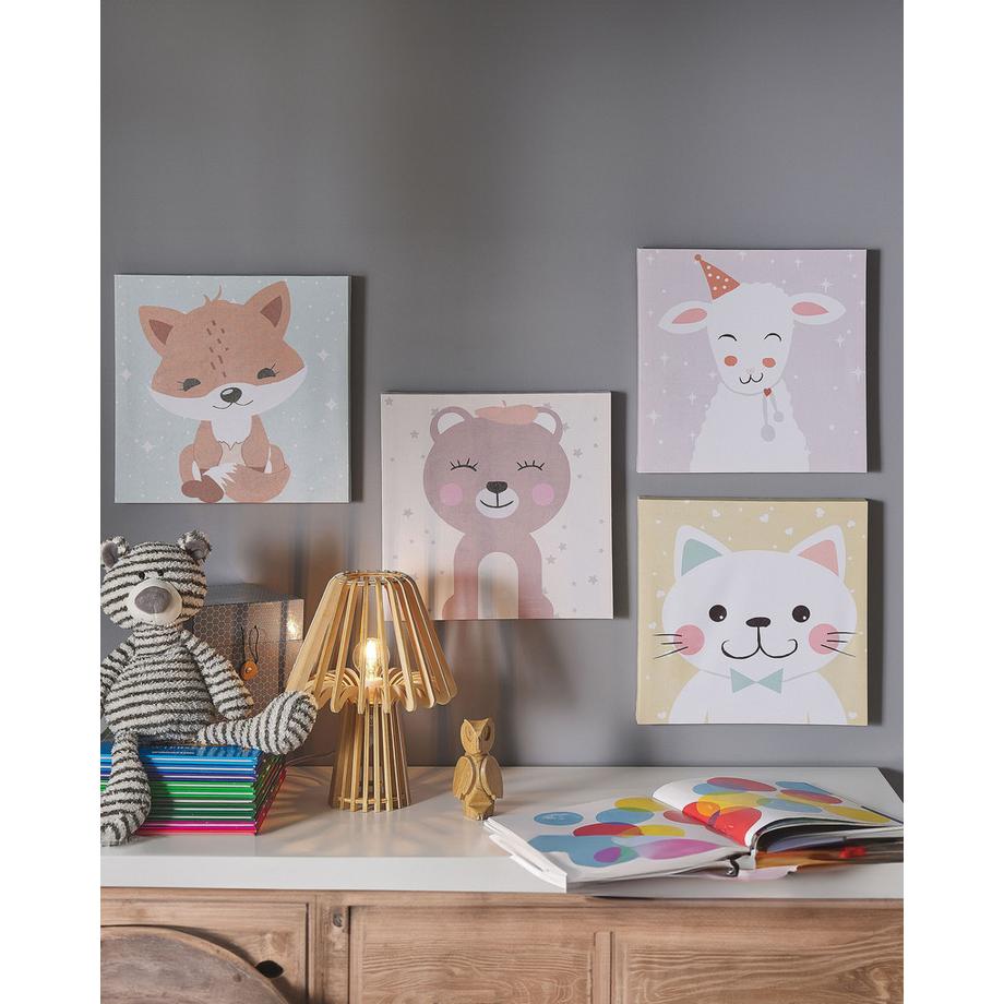 Beliani Set di 4 tele en Nylon Moderno BOMBI  