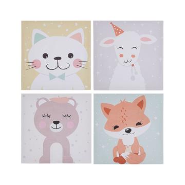 Lot de 4 toiles en Nylon Moderne BOMBI