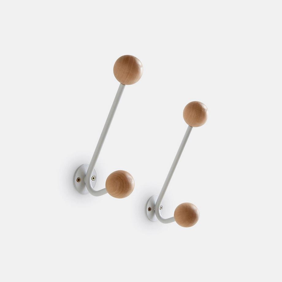 2er-Set Doppel-Wandhaken Agama