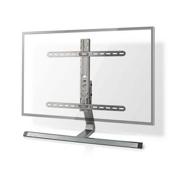 Vollständig beweglicher TV-Ständer | 37-75" | Maximal unterstütztes Bildschirmgewicht: 40 kg | Neigbar | Drehbar | Einstellbare voreingestellte Höhen | Aluminium / Stahl | Grau