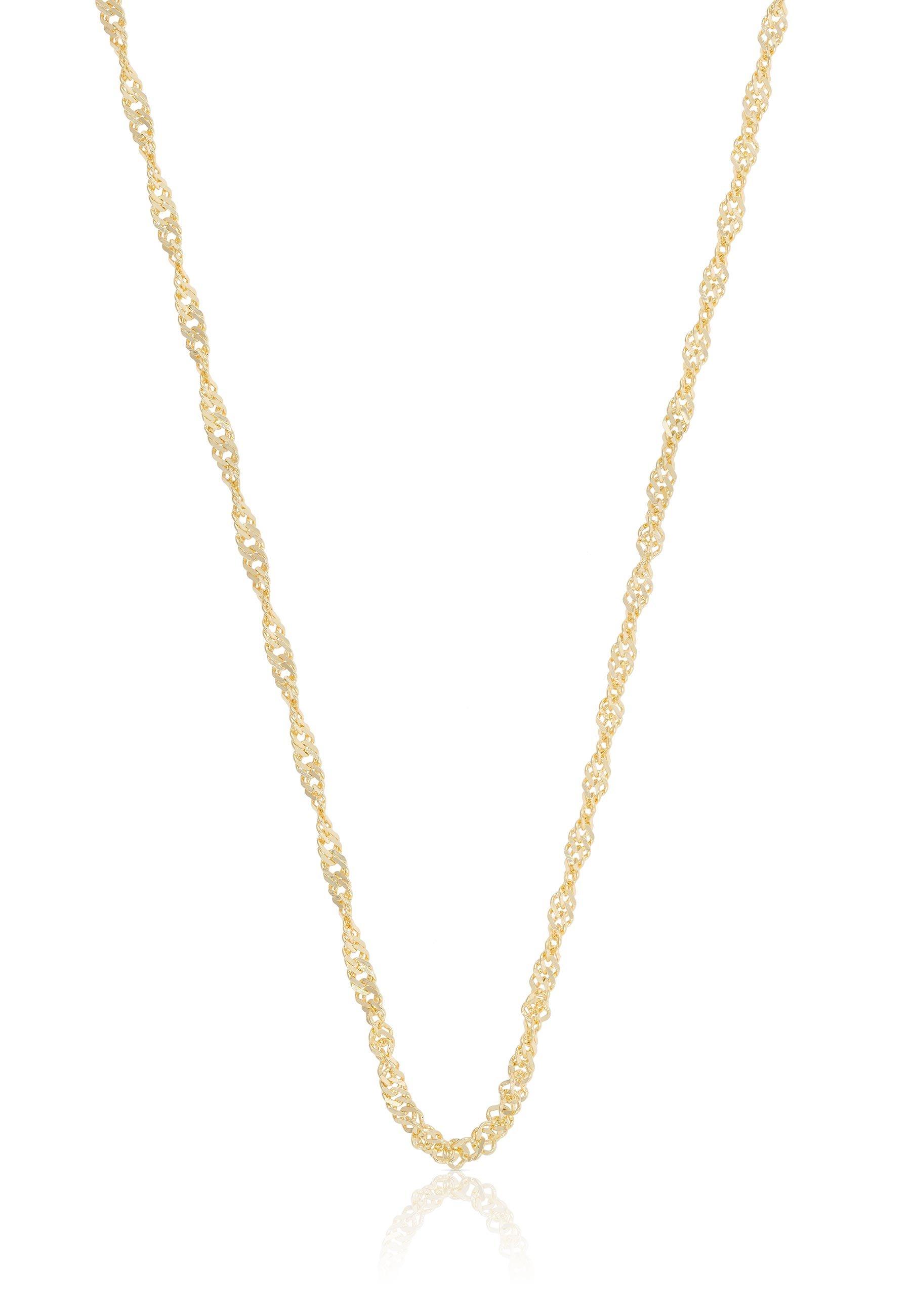 MUAU Schmuck  Collier Singapur Gelbgold 750, 1.9mm, 50cm 