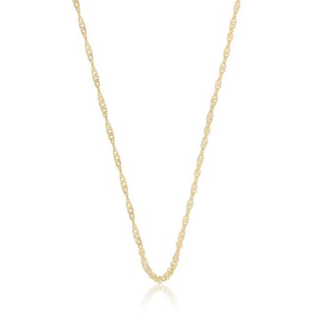 MUAU Schmuck  Collier Singapur Gelbgold 750, 1.9mm, 50cm 