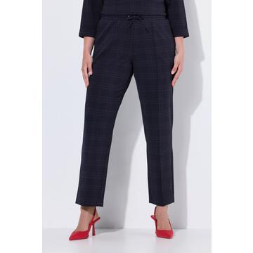 Punto-Hose, Karo, Glitter, Bügelfalte, Elastikbund