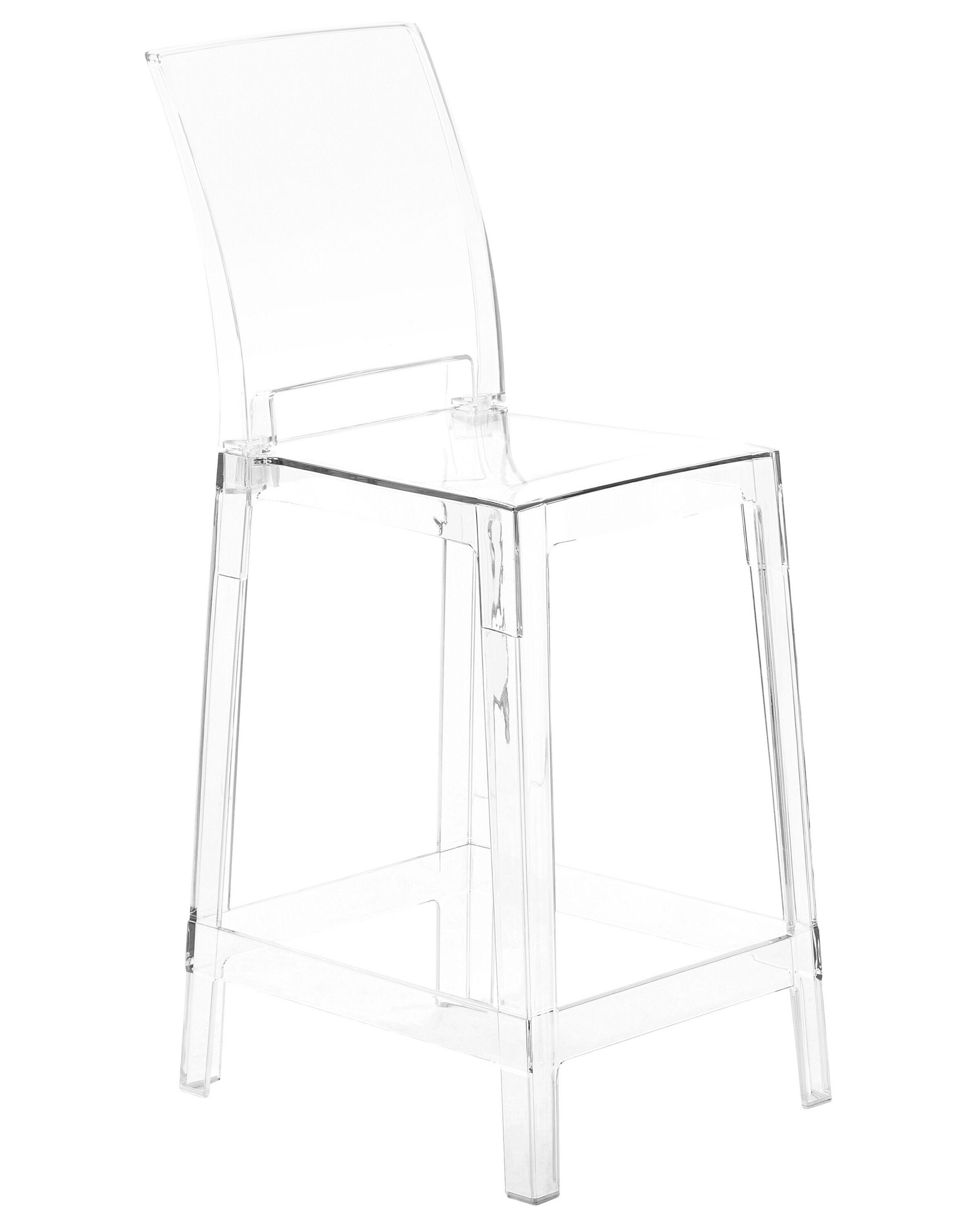 Beliani Lot de 2 chaises de bar en Polycarbonate Moderne WELLINGTON  