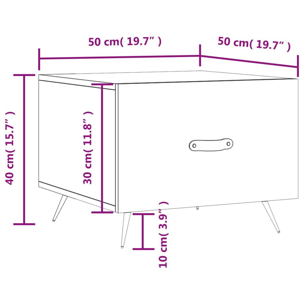 VidaXL Table basse bois d'ingénierie  