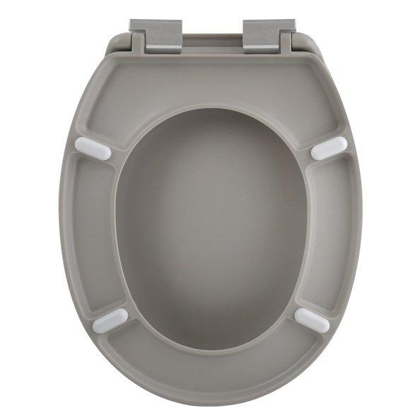 spirella Toilettensitz Duroplast NEELA Matt Taupe - Verchromte ABS-Scharniere  