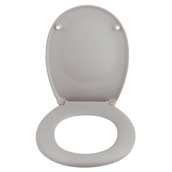 spirella Toilettensitz Duroplast NEELA Matt Taupe - Verchromte ABS-Scharniere  