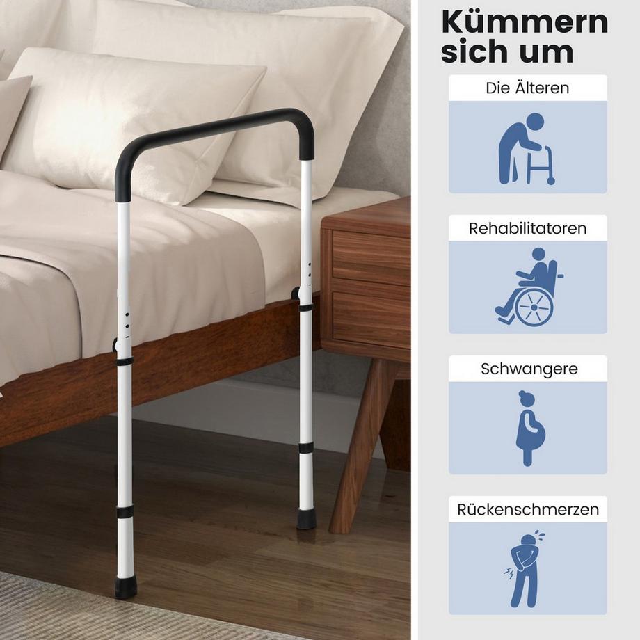 Northix Sponda del letto regolabile per anziani  