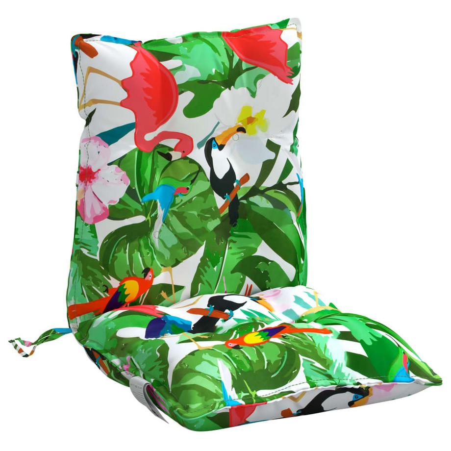 VidaXL Coussin de chaise à dossier bas tissu  