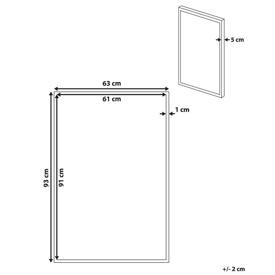 Beliani Stampa su tela en Tessuto Moderno FASANO  