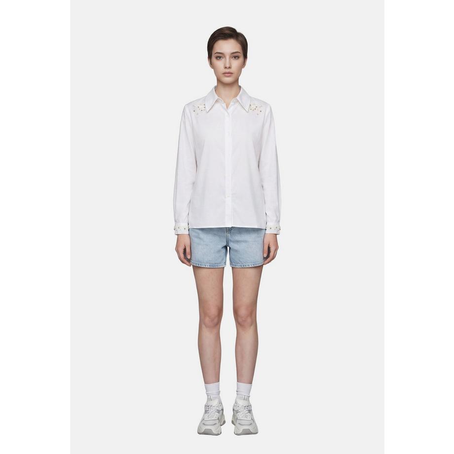 Chiara Ferretti Camicia con perle  