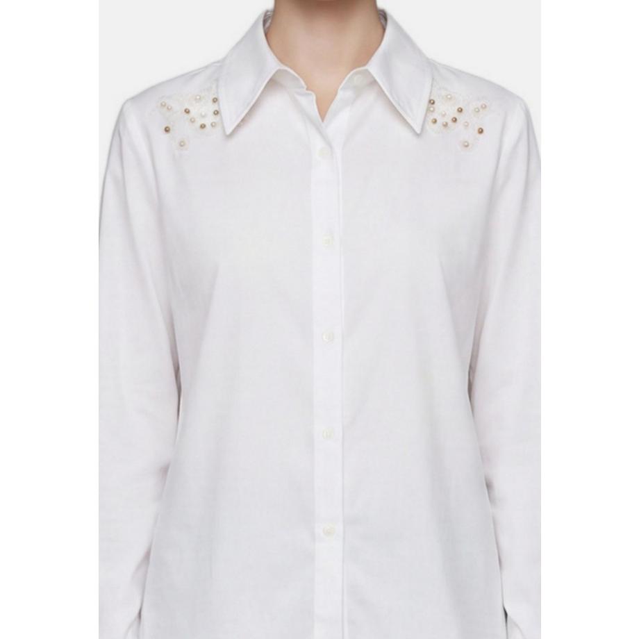 Chiara Ferretti Camicia con perle  