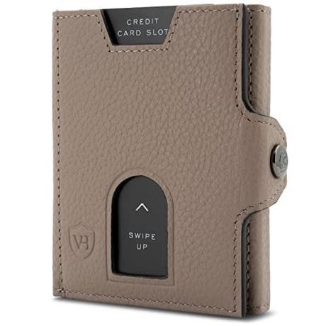 Only-bags.store  Portefeuille Slim avec protection RFID - portefeuille petit - mini portefeuille de sac à main - étui à cartes portefeuille de cartes en cuir véritable - étui à cartes de crédit en cuir 