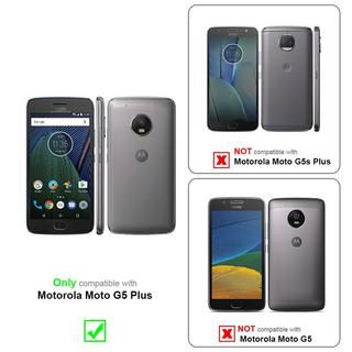 Cadorabo  Housse compatible avec Motorola MOTO G5 PLUS - Coque de protection avec fermeture magnétique, fonction de support et compartiment pour carte 