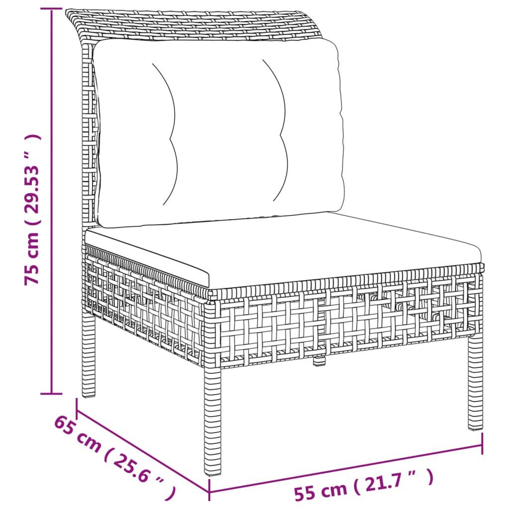 VidaXL Garten lounge set poly-rattan  