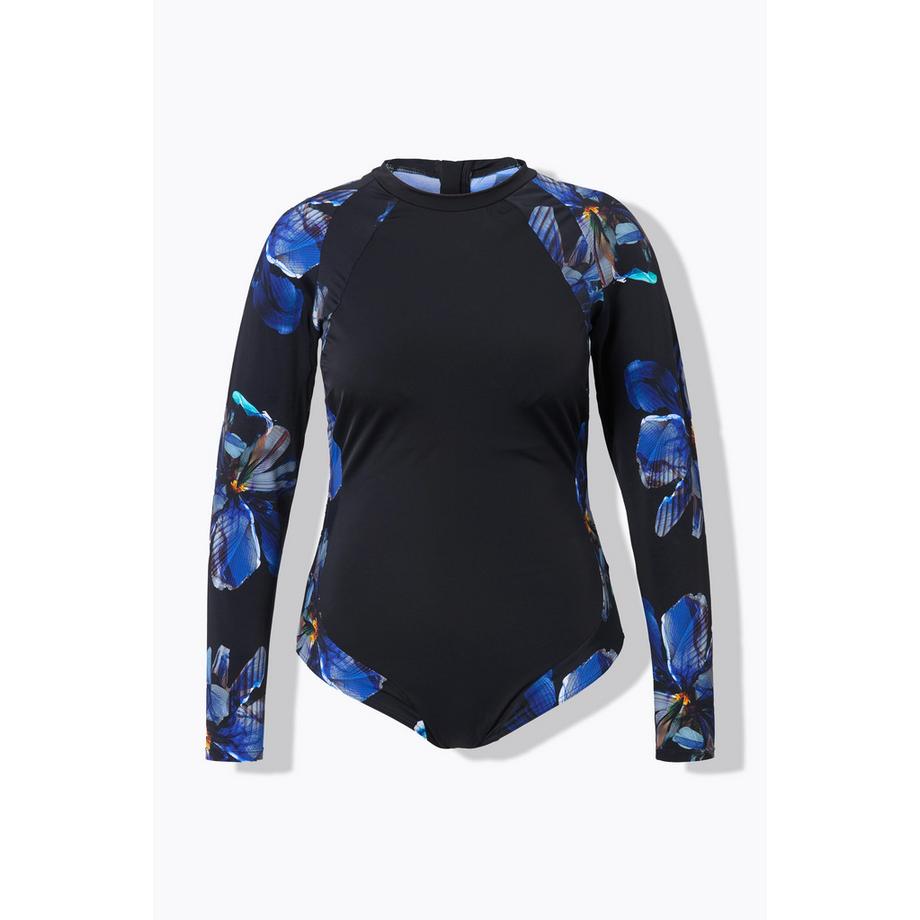 Ulla Popken Maillot de bain UPF 50+ Col Montant Recyclé  