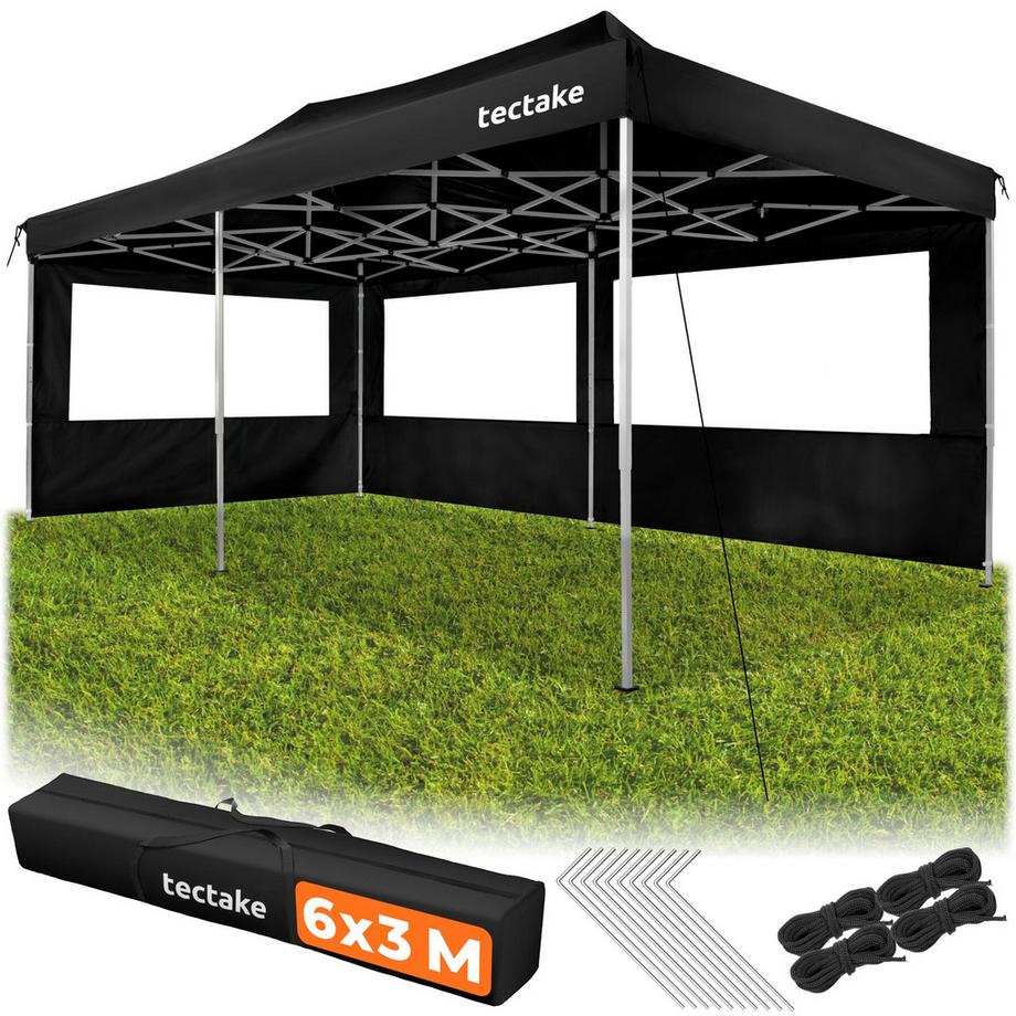 Gazebo pieghevole in alluminio Viola 6 x 3 m, impermeabile