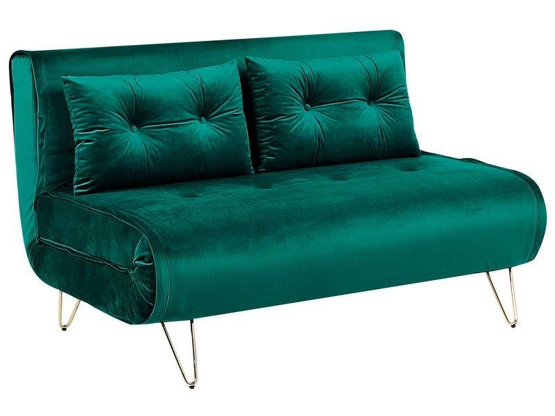 Beliani 2 Sitzer Sofa aus Samtstoff Modern VESTFOLD  