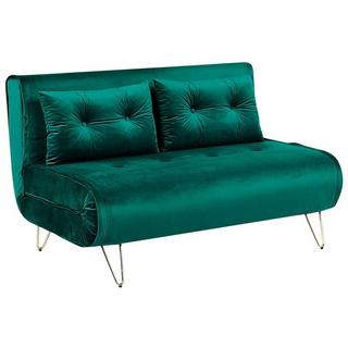 Beliani 2 Sitzer Sofa aus Samtstoff Modern VESTFOLD  