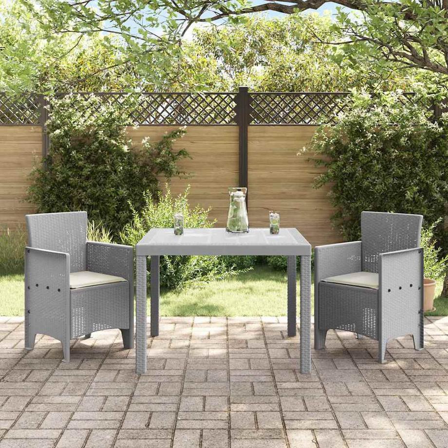 VidaXL Set de repas de jardin polypropylène  