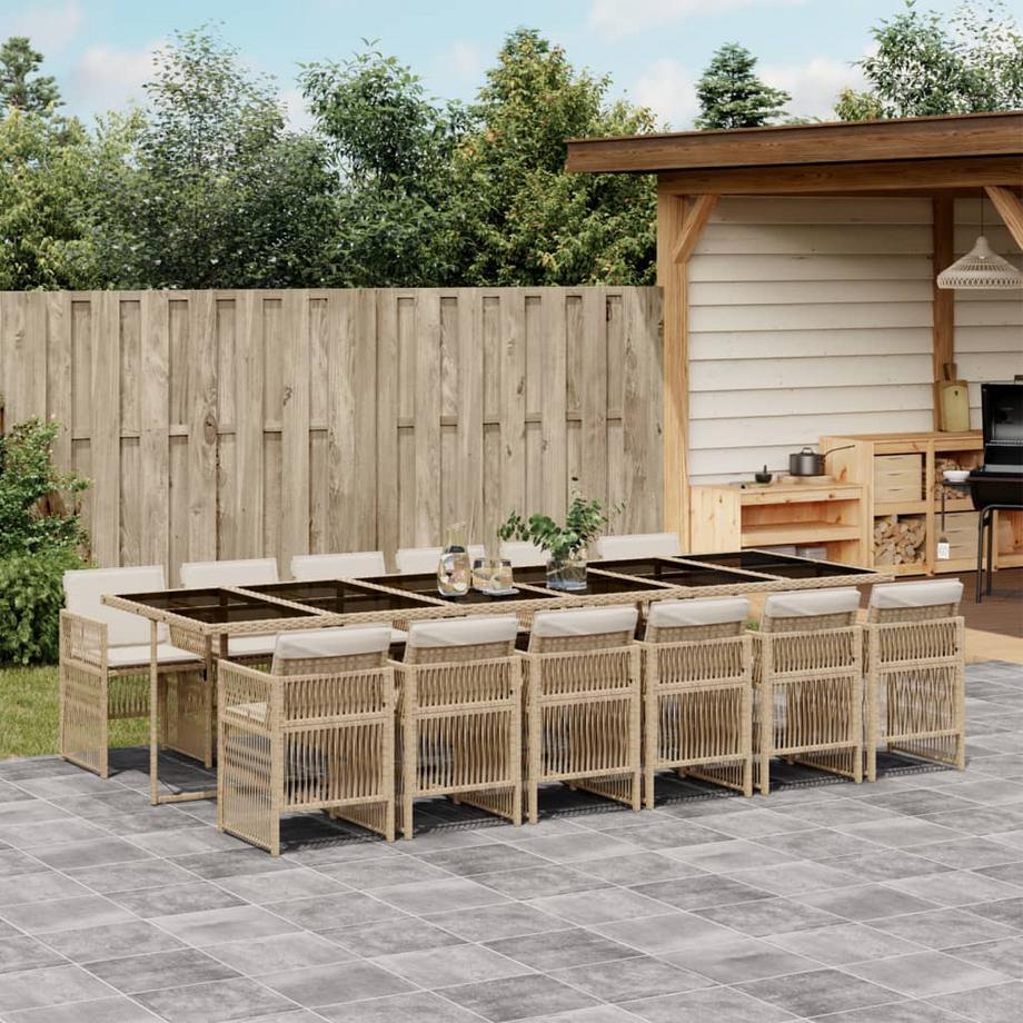 VidaXL set da pranzo da giardino Polirattan  