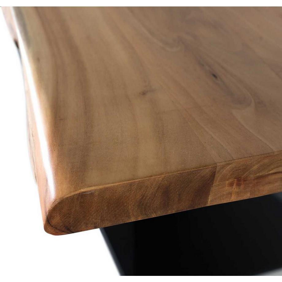 mutoni Table de salle à manger en acacia naturel 200  