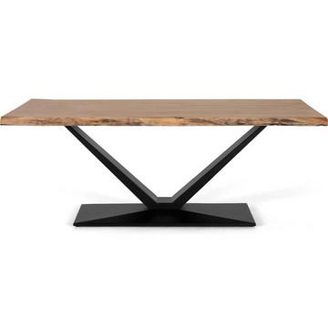 Tavolo da pranzo in legno di acacia naturale 200