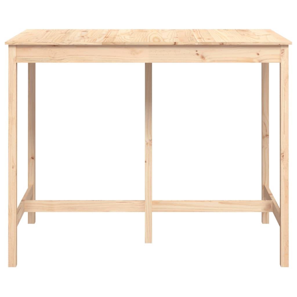 VidaXL Table de bar bois de pin  