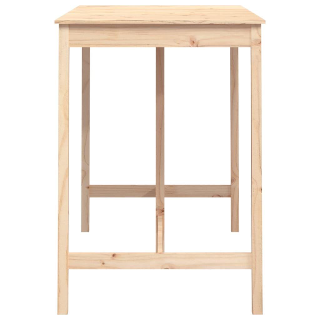 VidaXL Table de bar bois de pin  