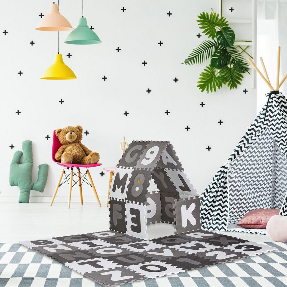 B2X  Puzzlematte mit ABC und Zahlen 