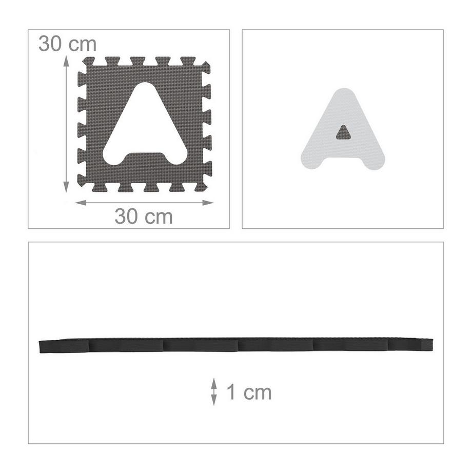 B2X  Puzzlematte mit ABC und Zahlen 