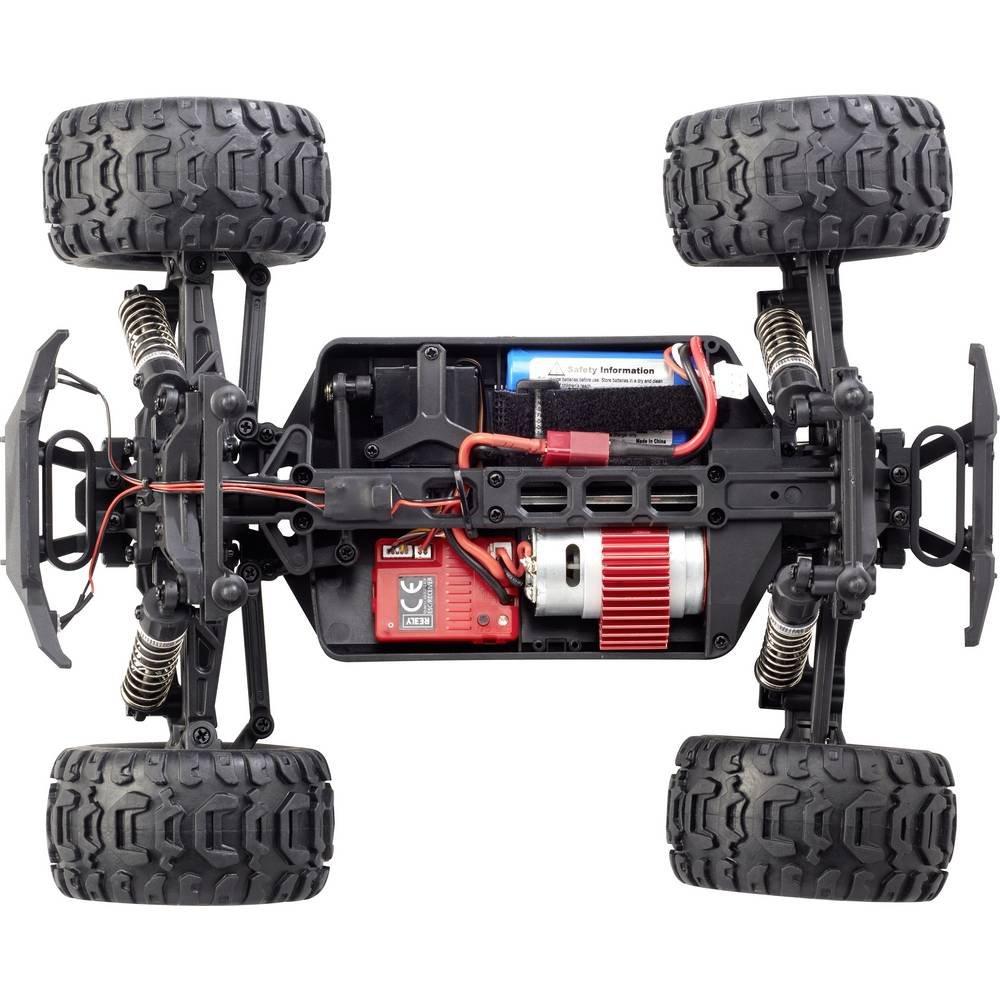 Reely  RaVage 4x4 Arancione, Bianco Brushed 1:16 Automodello Elettrica Monstertruck 4WD RtR 2,4 GHz incl. Batter 