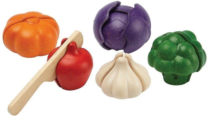 Image of PlanToys Holzspielzeug 5-Farben-Gemüse-Set