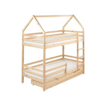 Lit superposé en Bois de pin Scandinave GIRGOLS