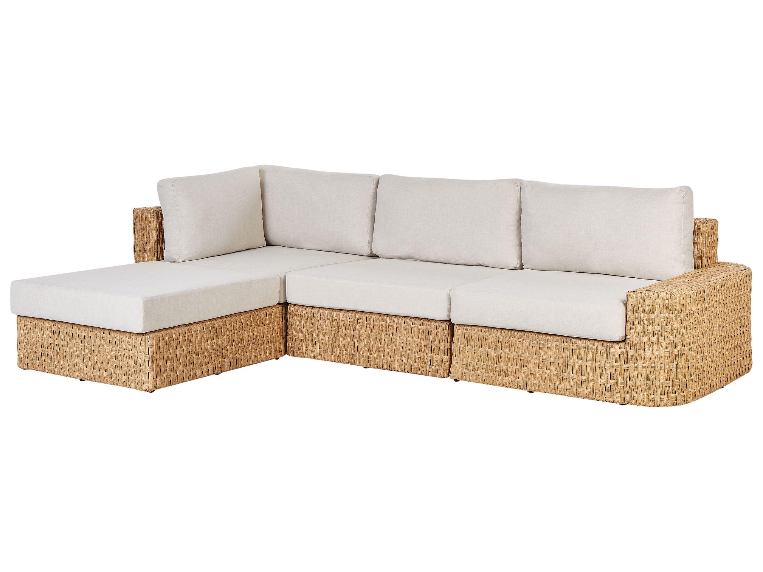 Beliani Salotto da giardino en Rattan sintetico Boho OLIVERI  
