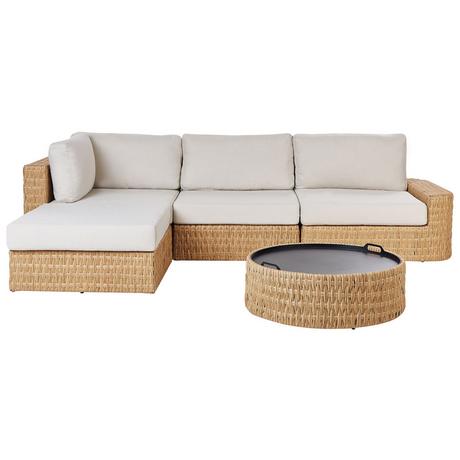 Beliani Salotto da giardino en Rattan sintetico Boho OLIVERI  