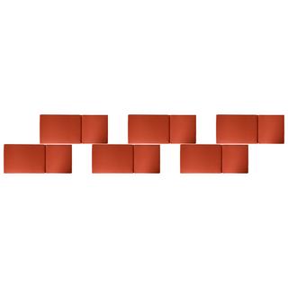 Beliani Lot de 6 coussins de jardin en Polyester Moderne JAVA/AMANTEA PREMIUM  