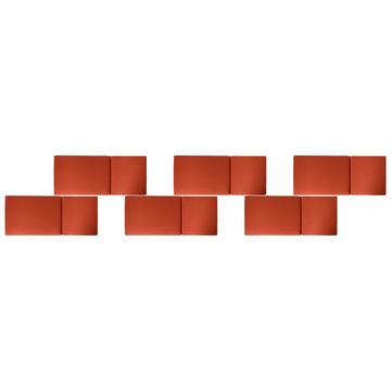 Lot de 6 coussins de jardin en Polyester Moderne JAVA/AMANTEA PREMIUM