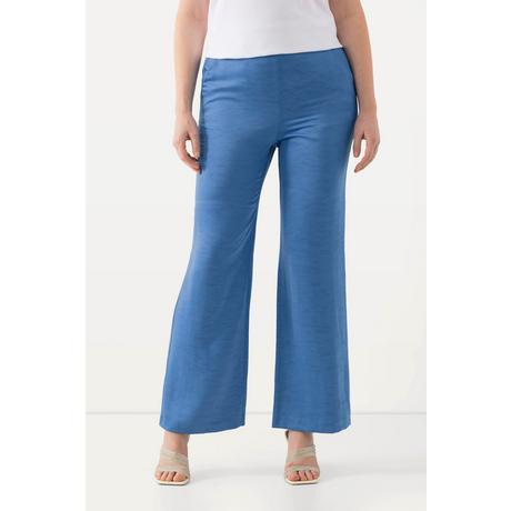 Ulla Popken  Pantalon de tailleur à jambe large, taille partiellement élastique 