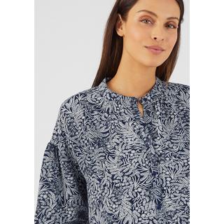 Damart  Fließende Bluse mit Blättermuster 